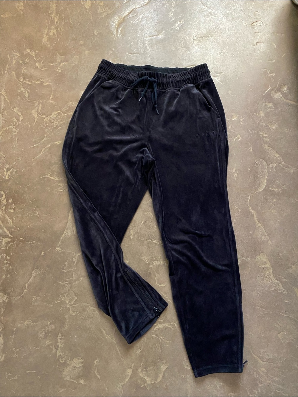 Velour Drawstring Joggers - pink by Victoria secret
